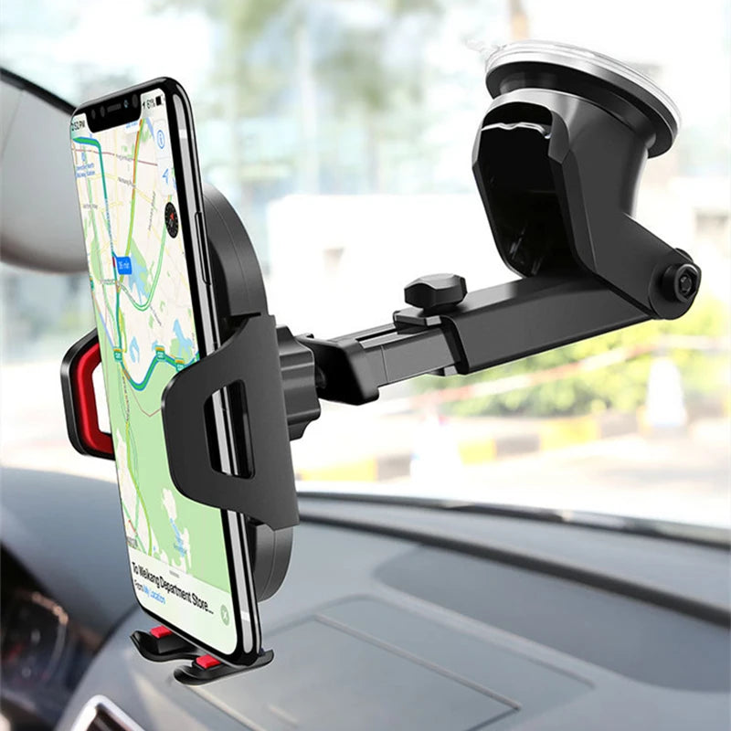 Sucker Car Phone Holder Mount Stand GPS Telefon Mobile Cell Support for Iphone 13 12 11 Pro Max X 7 8 Xiaomi Huawei Samsung